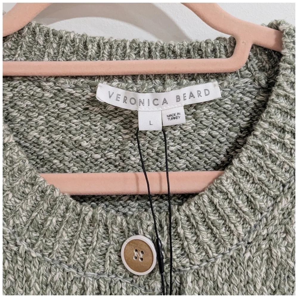 Veronica Beard Shawnet Mixed Media Pullover